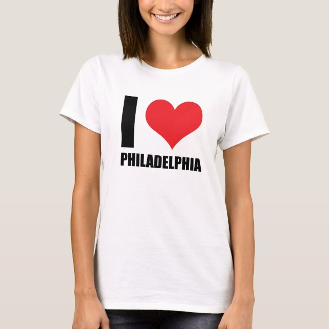 T-shirt J'aime Philadelphie (Devant)
