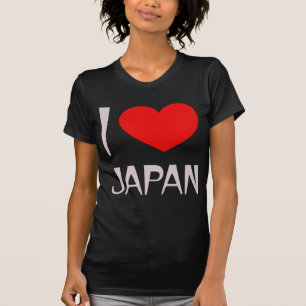 T-shirt J'aime pièce en t de dames du Japon la petite
