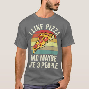 T-shirt J'Aime Pizza Et Peut-Être 3 Personnes 651113