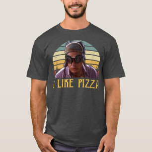 T-shirt J'Aime Pizza Vintage Funny Boy Dire 