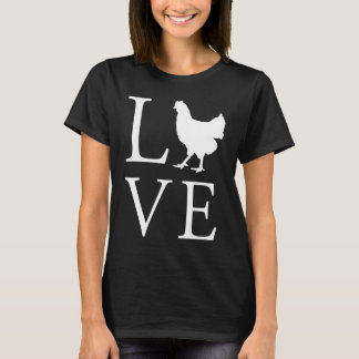T-shirt J'aime poulets poulet