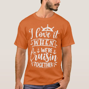 T-shirt J'Aime Quand Croisaient Ensemble Voyage En Famille