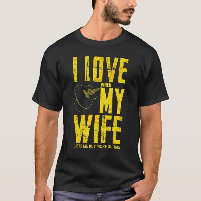 T-shirt J'Aime Quand Ma Femme Me Laisse Acheter Plus De Gu (Devant)