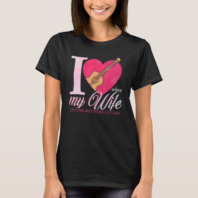 T-shirt J'Aime Quand Ma Femme Me Laisse Acheter Plus De Gu (Devant)