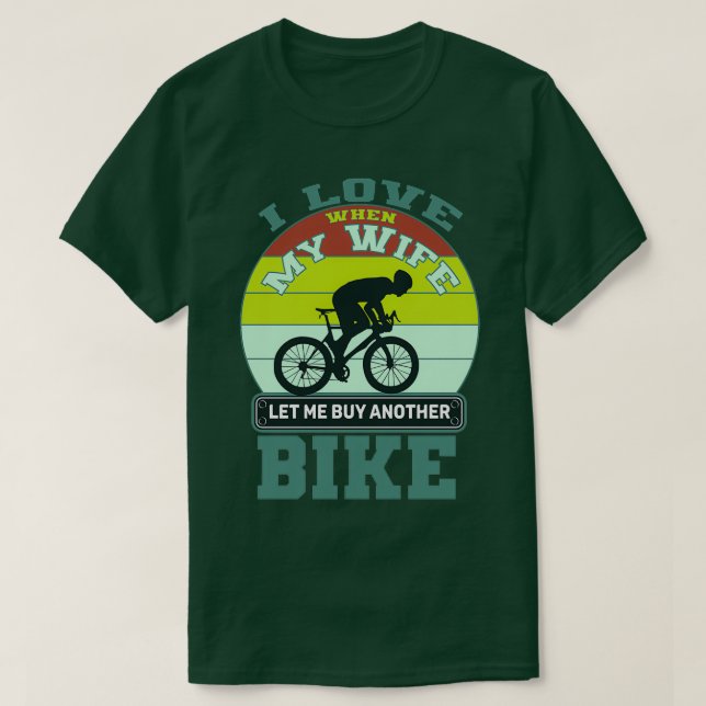 T-shirt j'aime quand ma femme me laisse acheter un autre v (Design devant)