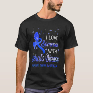 T-shirt J'aime quelqu'un avec Behcet's Disease Awareness B