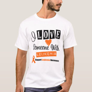 T-shirt J'aime quelqu'un avec la leucémie