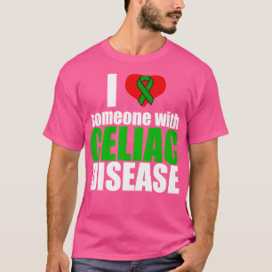 T-shirt J'aime quelqu'un avec la maladie coeliaque