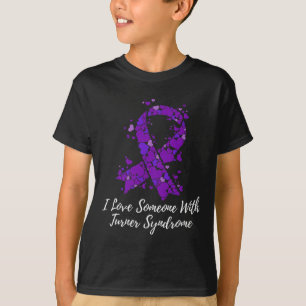 T-shirt J'Aime Quelqu'Un Avec La Sensibilisation Au Syndro