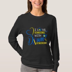 T-shirt J'aime quelqu'un avec le syndrome de Down-Fat de l