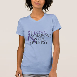 T-shirt j'aime quelqu'un avec l'épilepsie
