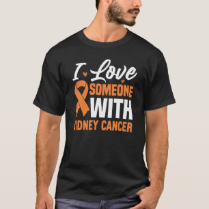 T-shirt J'Aime Quelqu'Un Avec Un Cancer Du Rein