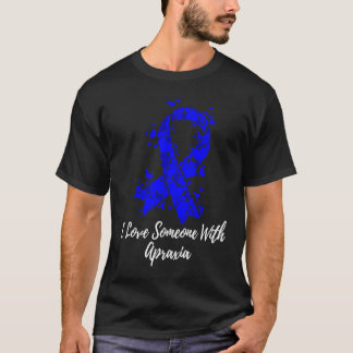 T-shirt J'aime quelqu'un avec une sensibilisation à l'apra