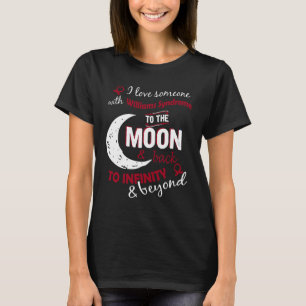 T-shirt J'Aime Quelqu'Un Avec Williams Syndrome Ribbon Awa