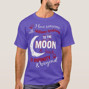 T-shirt J'Aime Quelqu'Un Avec Williams Syndrome Ribbon Awa