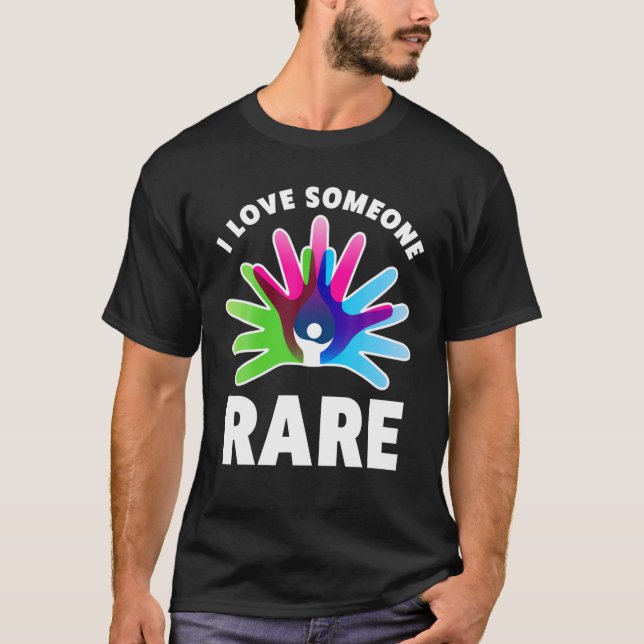 T-shirt J'aime quelqu'un Maladie rare - Maladie rare Jour  (Devant)
