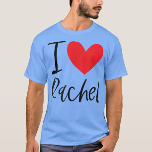 T-shirt J'aime Rachel Nom Personnalisé Fille Femme Meilleu