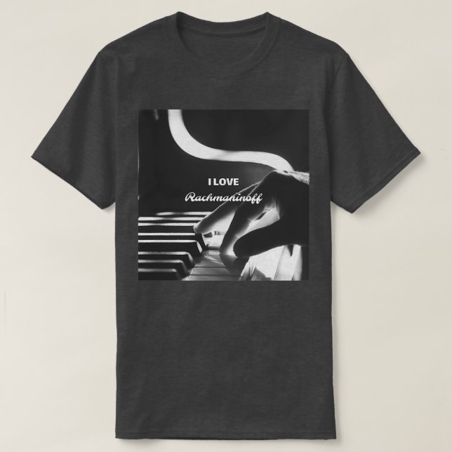 T-shirt J'aime Rachmaninoff  (Design devant)