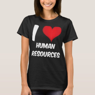 T-shirt J'aime RH Red Heart Ressources humaines