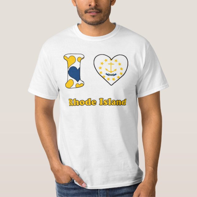 T-shirt J'aime Rhode Island (Devant)