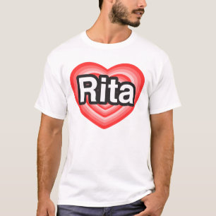 T-shirt J'aime Rita. Je t'aime Rita. Coeur