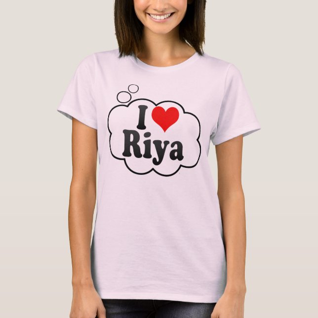 T-shirt J'aime Riya (Devant)
