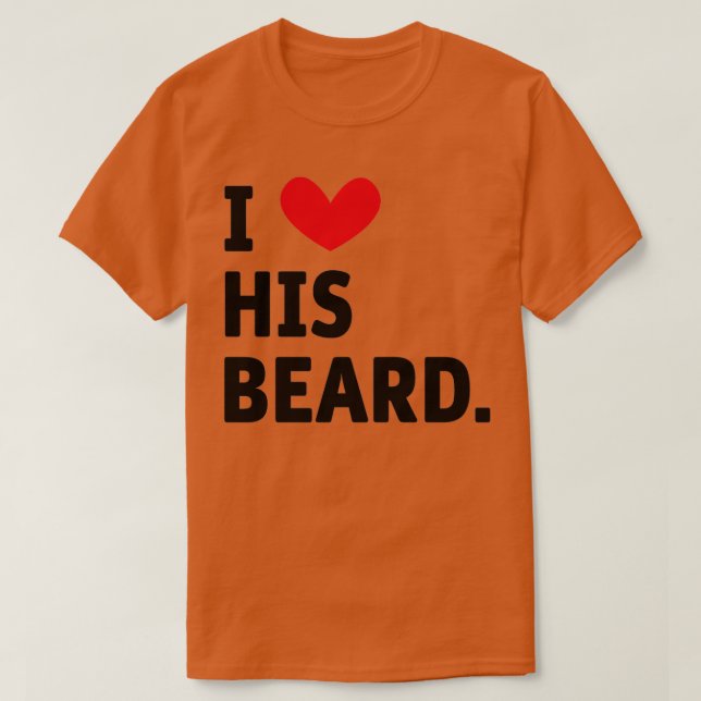 T-shirt J'aime sa barbe (Design devant)