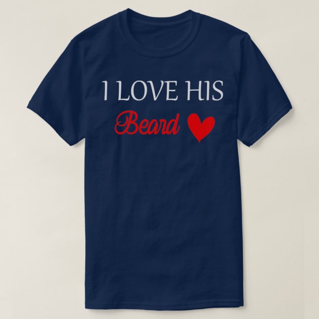 T-shirt J'aime sa barbe drôle femmes1 1 (Design devant)