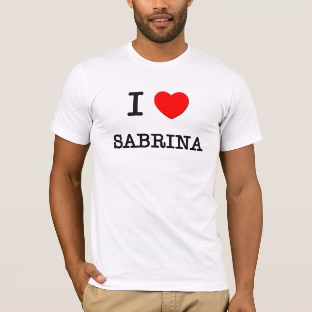 T-shirt J'aime Sabrina (Devant)