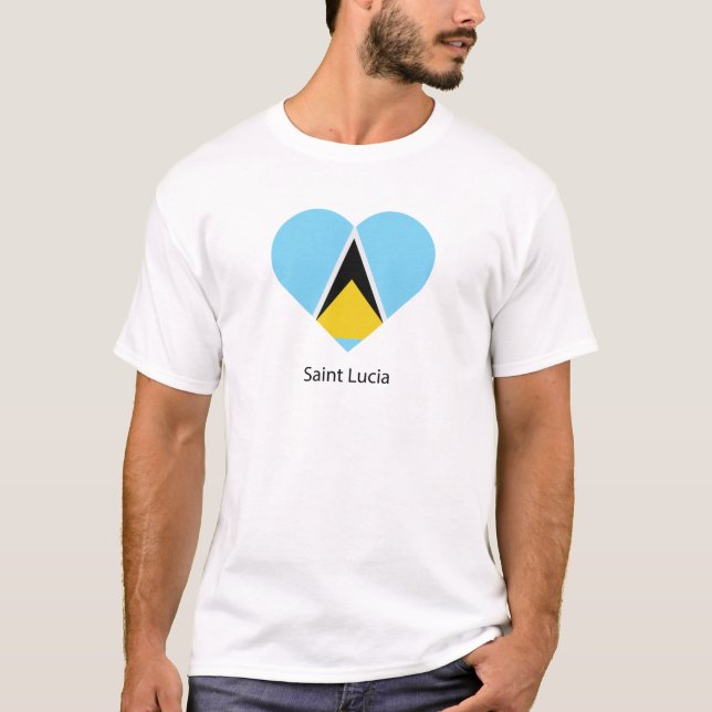 T-shirt J'aime Sainte-Lucie (Devant)