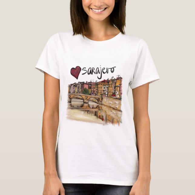 T-shirt J'aime Sarajevo (Devant)