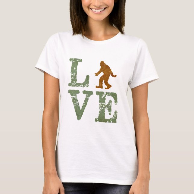 T-shirt J'aime Sasquatch (Devant)