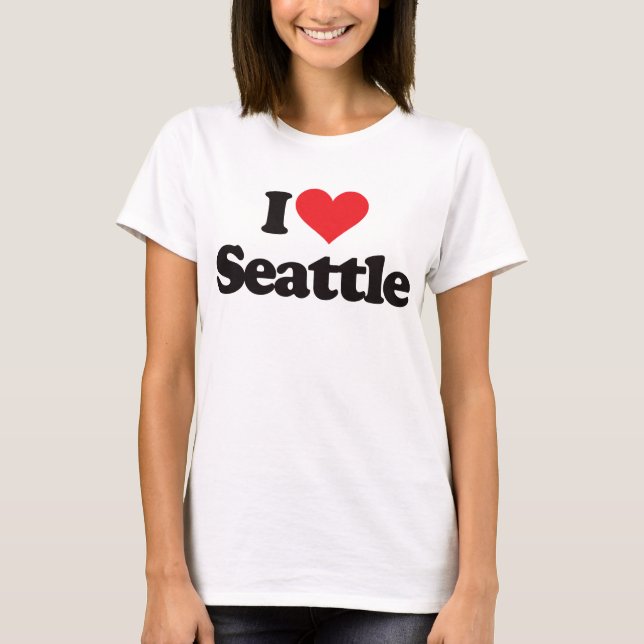 T-shirt J'aime Seattle (Devant)