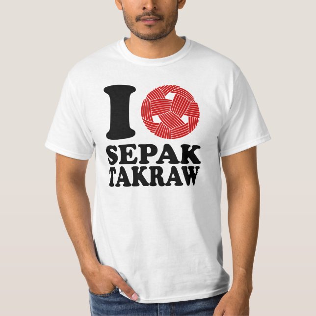 T-shirt J'aime Sepak Takraw (Devant)