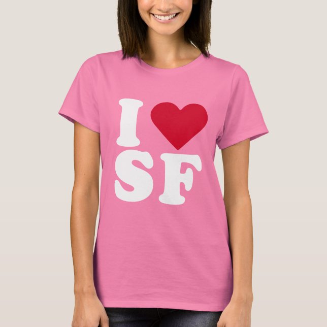 T-SHIRT J'AIME SF (Devant)