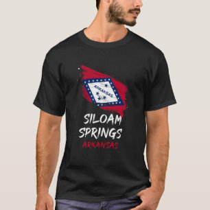 T-shirt J'aime Siloam Springs Arkansas Splatter Vacances S
