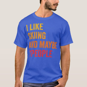 T-shirt J'Aime Skier Peut-Être 3 Personnes 1