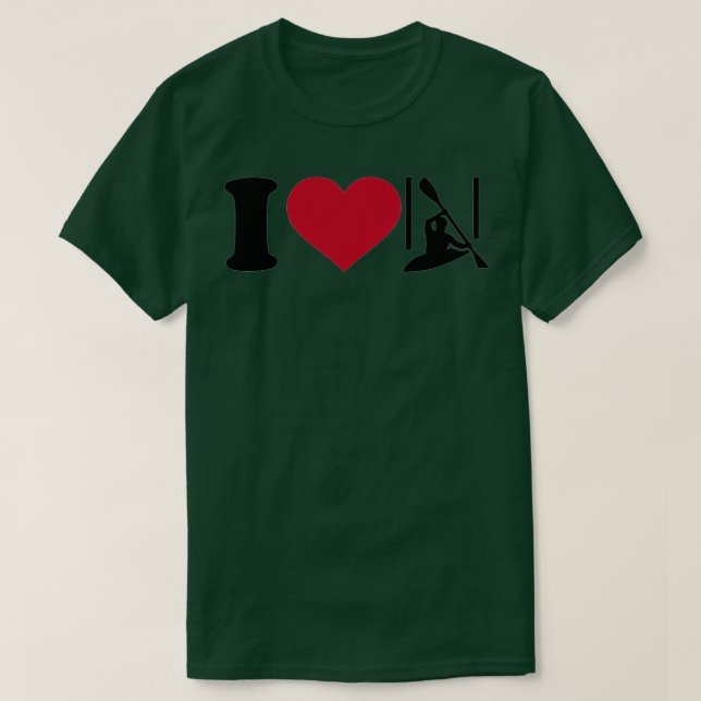 T-shirt J'aime slalom canoë 1 (Design devant)