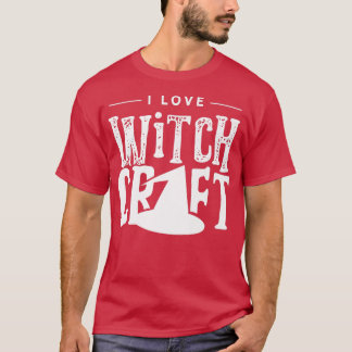 T-shirt J'aime sorcellerie Broom Witch sorcières