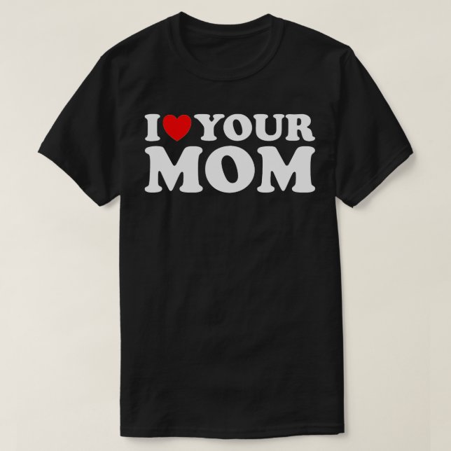 T-shirt J'Aime Ta Mère Drôle J'Aime Ma Mère J'Aime Chaud M (Design devant)