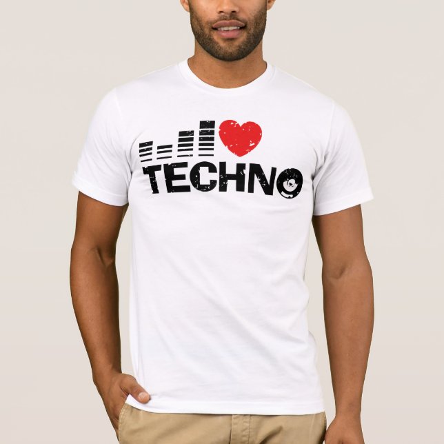 T-shirt J'aime Techno (Devant)