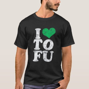 T-shirt J'aime Tofu Herbivore J'adore Tofu Amour Végétal