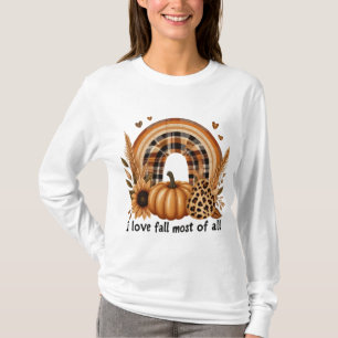T-SHIRT J'AIME TOMBER LA PLUPART DE TOUS LES CITROUILLES D