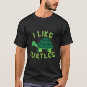 T-shirt J'Aime Tortues Tortoise Sea Animal Drôle Cadeau