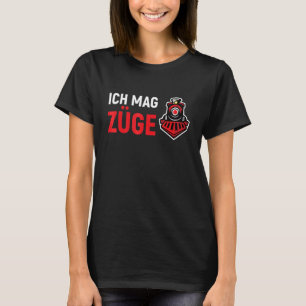 T-shirt J'Aime Trains Chemin De Fer Locomotive Steam Locom