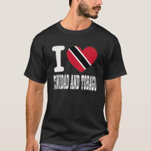 T-shirt J'aime Trinité-et-Tobago Cœur Souvenir Amoureux T