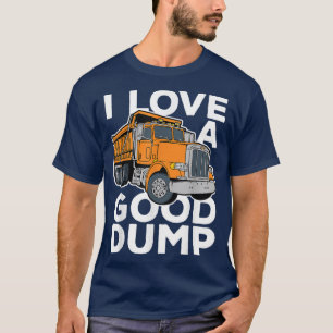 T-shirt J'aime un bon vidage amusant chauffeur de camion d