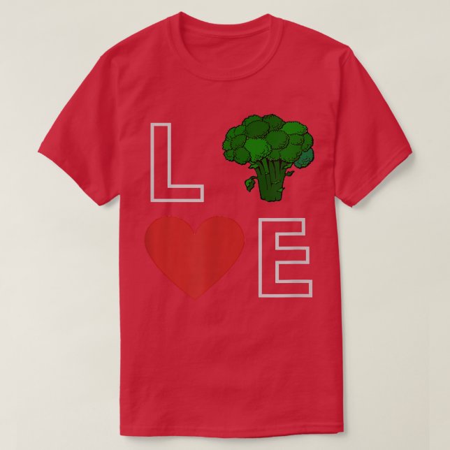T-shirt J'aime végétarien, végétarien, vert (Design devant)