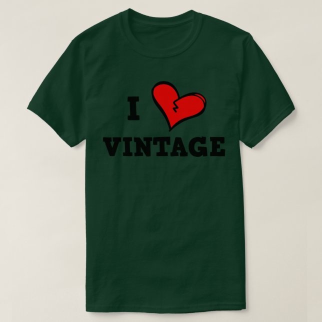 T-shirt J'aime vintage (Design devant)
