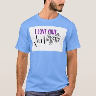 T-shirt J'Aime Votre Lumière Sourde Printemps Occidental É